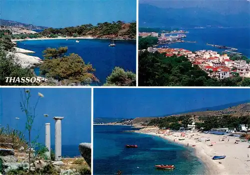 AK / Ansichtskarte 73904358 Thassos_Greece Fliegeraufnahmen Saeulen Strandpartien