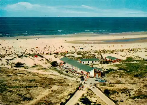 AK / Ansichtskarte 73904377 Norderney_Nordseebad Badestrand an der Weissen Duene Fliegeraufnahme