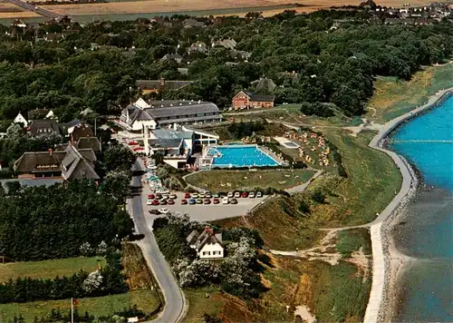 AK / Ansichtskarte  Keitum_Sylt Fliegeraufnahme mit Schwimmbad