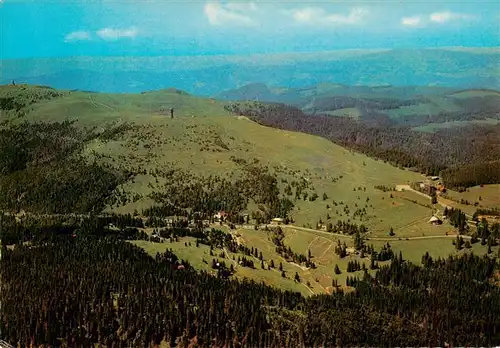 AK / Ansichtskarte  Feldberg_1450m_Schwarzwald mit Seebuck Blick vom Fernsehturm