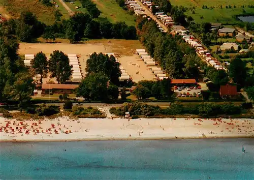 AK / Ansichtskarte  Scharbeutz_Ostseebad Kreisjugendheim Strandallee Fliegeraufnahme