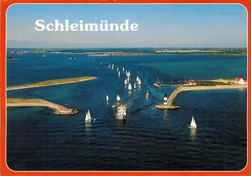 AK / Ansichtskarte 73904469 Schleswig_Schlei_Erfde Fliegeraufnahme mit Schleimuende