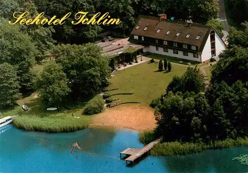AK / Ansichtskarte  Sewekow Seehotel Ichlim Fliegeraufnahme