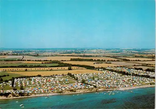 AK / Ansichtskarte  Pelzerhaken_Neustadt_Holstein Campingplatz Suedstrand und Seeblick Fliegeraufnahme