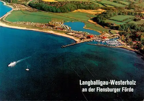 AK / Ansichtskarte 73904545 Westerholz_Langballig Flensburger Foerde Fliegeraufnahme