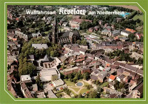 AK / Ansichtskarte  Kevelaer Fliegeraufnahme mit Wallfahrtskirche