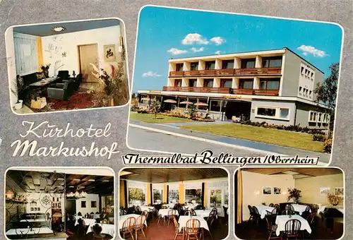 AK / Ansichtskarte  Bad_Bellingen Kurhotel Markushof Gastraeume