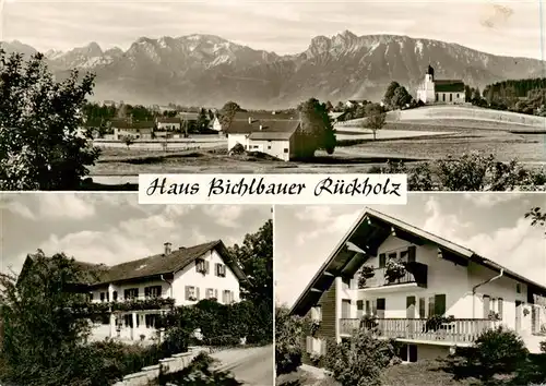 AK / Ansichtskarte 73904569 Rueckholz_Bayern Haus Bichlbauer Panorama
