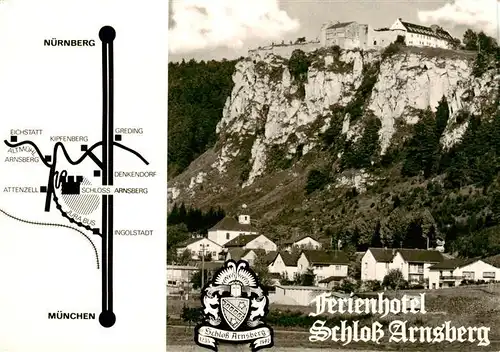 AK / Ansichtskarte  Arnsberg_Kipfenberg Ferienhotel Schloss Arnsberg