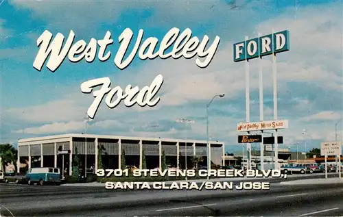 AK / Ansichtskarte  San_Jose_California West Valley Ford