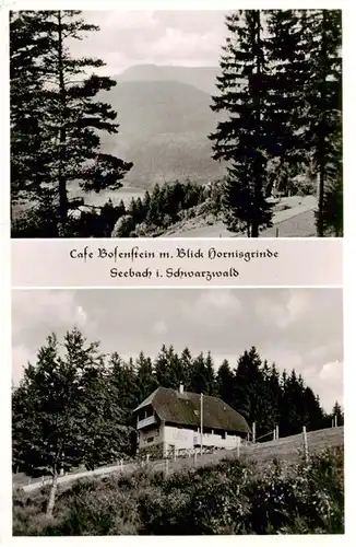 AK / Ansichtskarte 73904583 Seebach_Ottenhoefen_Schwarzwald Cafe Bosenstein mit Hornisgrinde