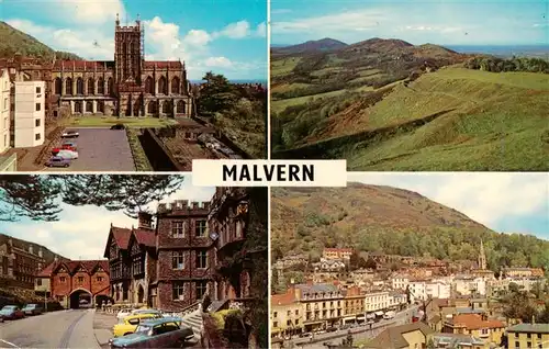 AK / Ansichtskarte  Malvern__UK Priory Church The Abbey Gateway Malvern Hills from British Camp Great Malvern