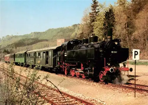 AK / Ansichtskarte  Eisenbahn_Railway_Chemin_de_Fer Kurzzug Weizen Wutachtal 