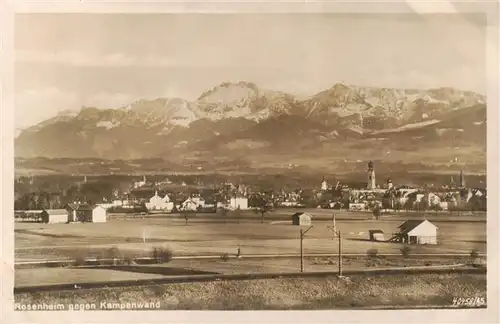 AK / Ansichtskarte  Rosenheim__Bayern Panorama Blick gegen Kampenwand