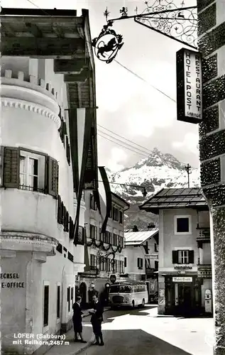 AK / Ansichtskarte  Lofer_AT Ortszentrum mit Blick zum Reitfhorn Loferer Steinberge