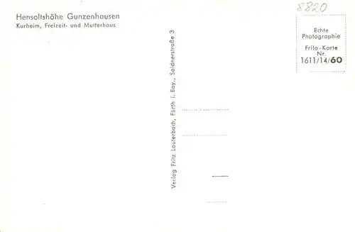 AK / Ansichtskarte 73904693 Gunzenhausen_Altmuehlsee Hensoltshoehe Kurheim Freizeit- und Mutterhaus