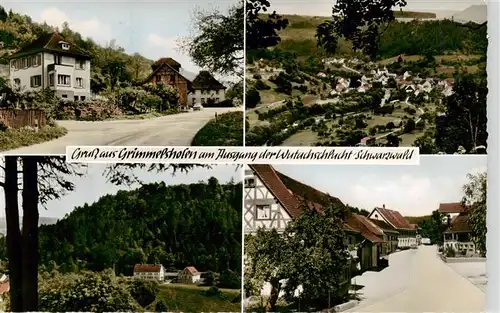 AK / Ansichtskarte  Grimmelshofen_Stuehlingen_Schwarzwald Teilansichten Ortszentrum