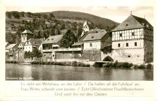 AK / Ansichtskarte 73904705 Dausenau Altes Wirtshaus an der Lahn