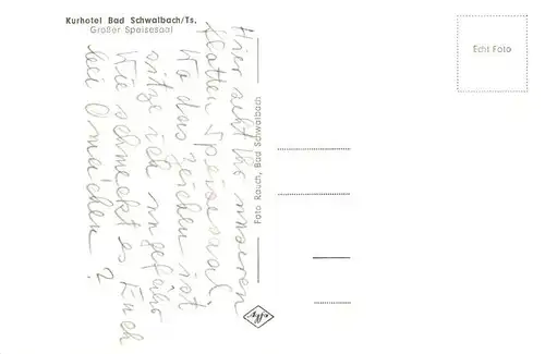 AK / Ansichtskarte  Bad_Schwalbach Kurhotel Grosser Speisesaal