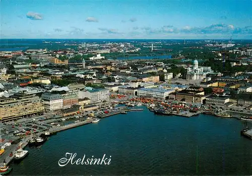 AK / Ansichtskarte 73904743 Helsinki_Suomi Kauppatori Tuomiokirkko Marquet Square Cathedral