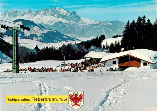 AK / Ansichtskarte 73904771 Fieberbrunn_Tirol_AT Panorama Schiparadies Winterlandschaft Alpen