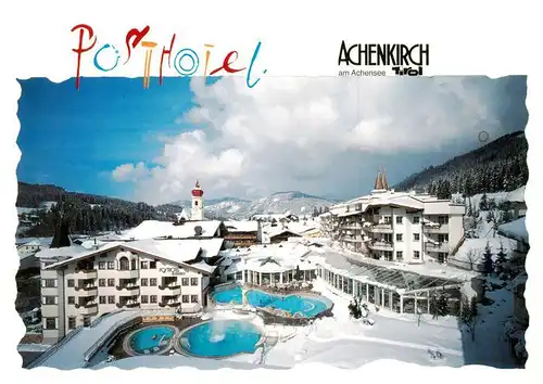 AK / Ansichtskarte 73904795 Achenkirch_Tirol_AT Posthotel Ferienanlage Winterpanorama