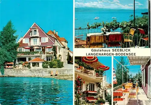 AK / Ansichtskarte 73904824 Langenargen_Bodensee Gaestehaus Seeblick Terrasse