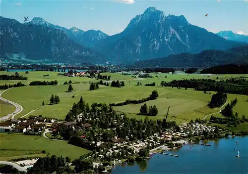 AK / Ansichtskarte 73904828 Fuessen_Allgaeu Campingplatz Hopfensee Allgaeuer Alpen