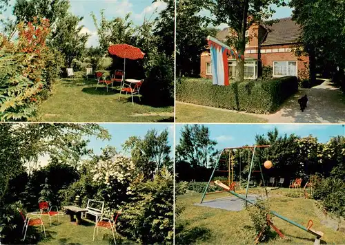 AK / Ansichtskarte 73904860 Kaiser-Wilhelm-Koog Pension Martens Garten Spielplatz