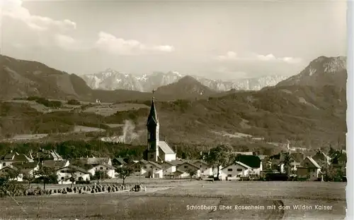 AK / Ansichtskarte  Rosenheim__Bayern Schlossberg mit Wildem Kaiser