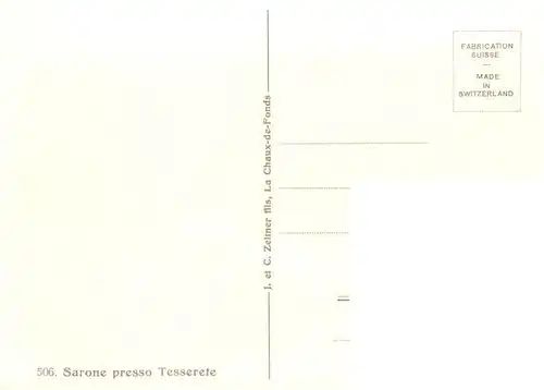 AK / Ansichtskarte  Sarone_Tesserete_TI Panorama Kuenstlerkarte