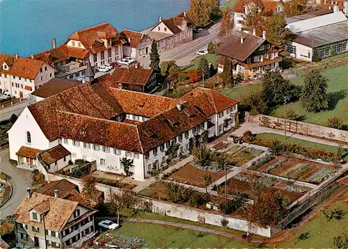 AK / Ansichtskarte  Arth__SZ Kapuzinerkloster Arth Fliegeraufnahme