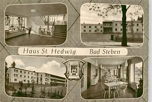AK / Ansichtskarte 73904959 Bad_Steben Haus St Hedwig Muettergenesungsheim Treppenaufgang Gastraum