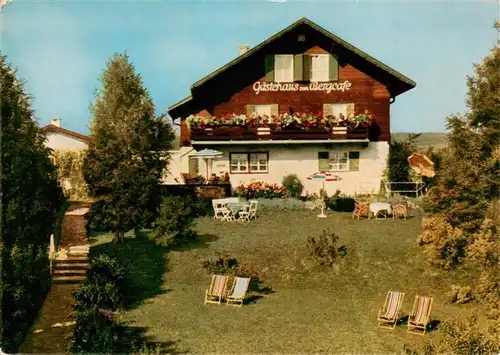 AK / Ansichtskarte  Nesselwang_Allgaeu_Bayern Gaestehaus Bergcafe Hotel