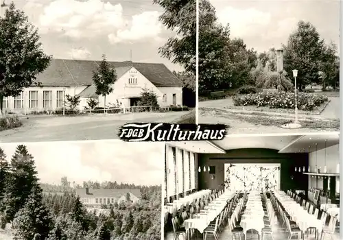 AK / Ansichtskarte  Schmiedefeld_Rennsteig FDGB Kulturhaus Speisesaal Park