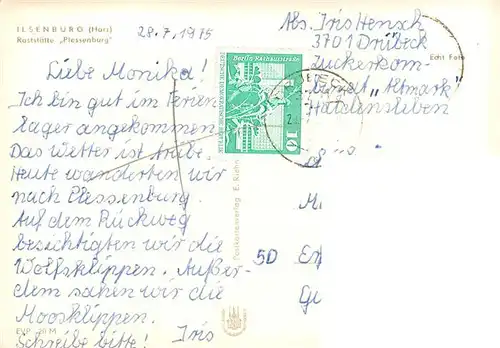 AK / Ansichtskarte  Ilsenburg_Harz Raststaette Plessenburg
