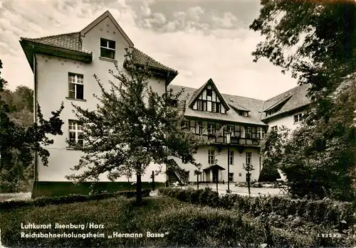 AK / Ansichtskarte  Ilsenburg_Harz Reichsbahnerholungsheim Hermann Basse