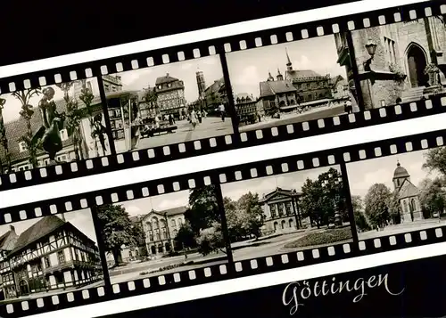 AK / Ansichtskarte  Goettingen__Niedersachsen Gaenseliesel Weenderstr Rathaus Rathaustreppe Junkernschenke Auditorium Theater Albankirche