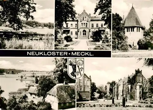 AK / Ansichtskarte  Neukloster_Mecklenburg Am See Rhazentrum fuer Blinde Glockenturm Fischerhaus am See Institut fuer Lehrerbildung