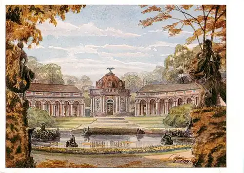 AK / Ansichtskarte  Bayreuth Eremitage Aquarell