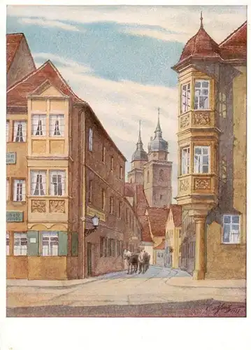 AK / Ansichtskarte  Bayreuth Brautgasse Aquarell