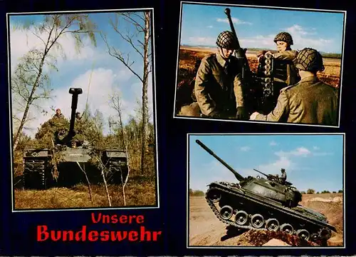 AK / Ansichtskarte 73905095 Militaria_Deutschland Unsere Bundeswehr Panzer 