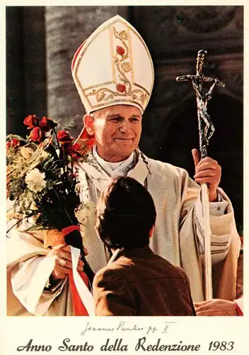 AK / Ansichtskarte 73905102 Papst_Pope_Pape Anno Santo della Redenzione Papa Giovanni Paolo 2