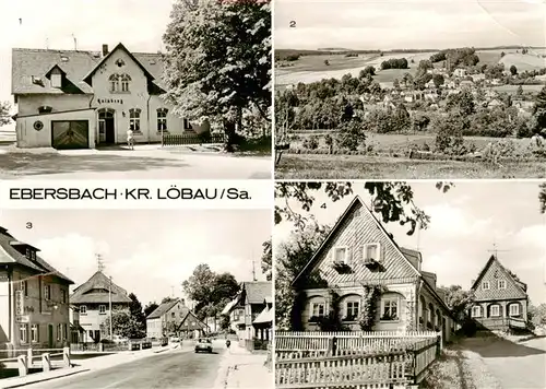 AK / Ansichtskarte  Ebersbach_Doebeln Gaststaette Hainberg Panorama Hauptstrasse Oberlausitzer Umgebindehaeuser