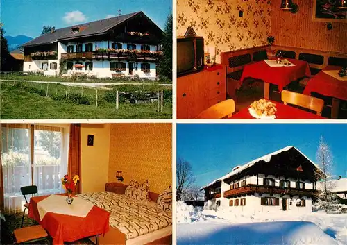 AK / Ansichtskarte  Schlegldorf Pension Haus Waldherr Gaststube Zimmer