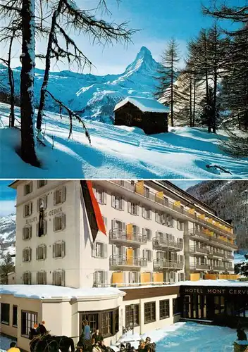 AK / Ansichtskarte  Zermatt_VS Sailer Hotel Mont Cervin Zermatt im Winter