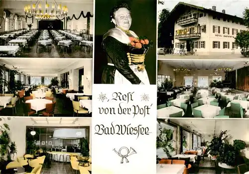 AK / Ansichtskarte 73905188 Bad_Wiessee_Tegernsee Hotel Gaststaette zur Post Gastraeume Resi von der Post