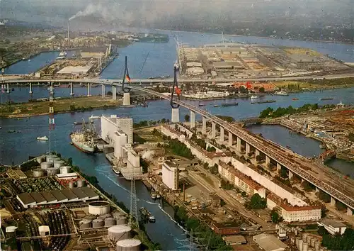 AK / Ansichtskarte  Hamburg Koehlbrandbruecke Fliegeraufnahme