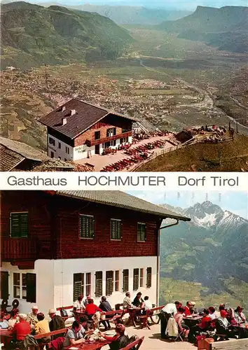 AK / Ansichtskarte 73905209 Dorf-Tirol_Suedtirol_IT Gasthaus Hochmuter Terrasse