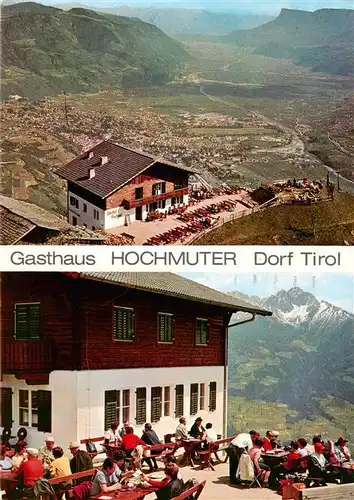 AK / Ansichtskarte  Dorf-Tirol_Suedtirol_IT Gasthaus Hochmuter Terrasse